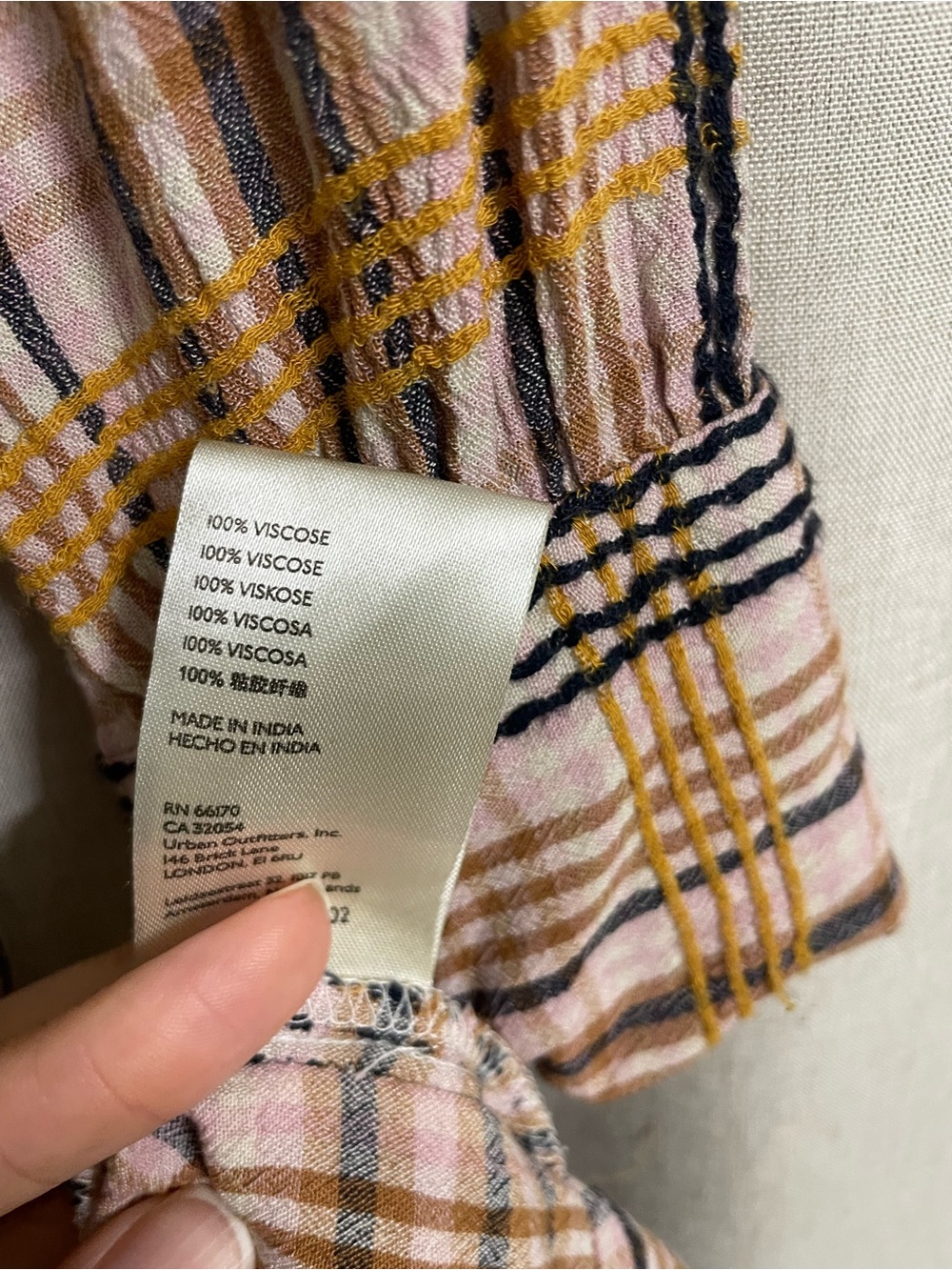 Free People Sadie Plaid Maxi Dress Button Front Duster Size S - Picture 6 of 8